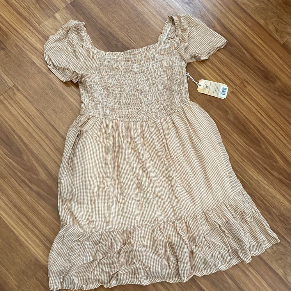 Cotton and Rye Gingham Dress NWT
